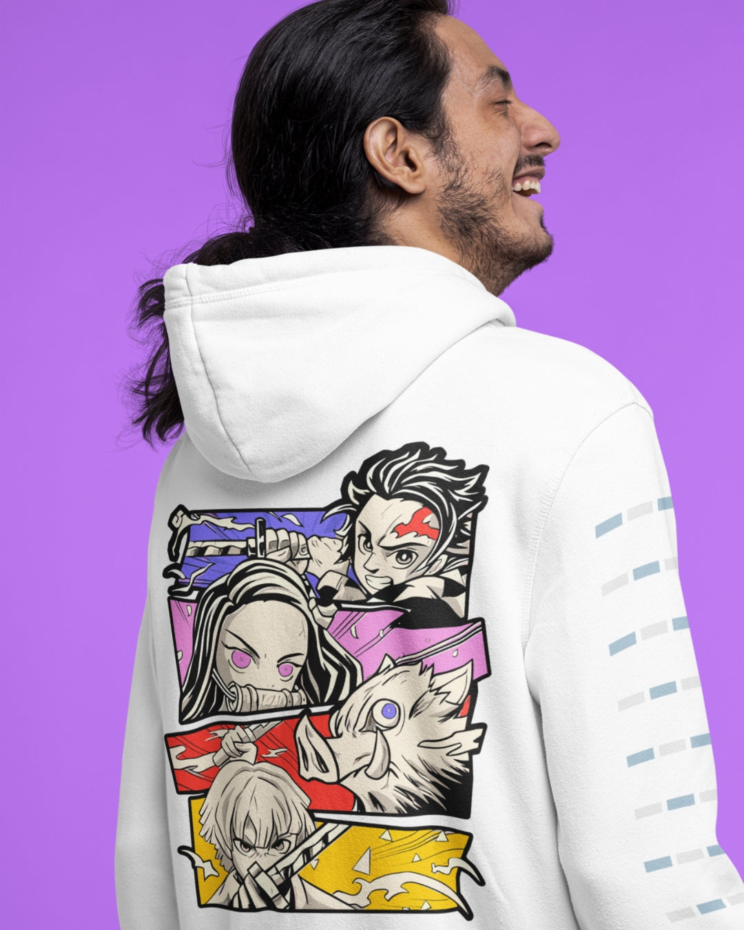 Buzo Con Capucha Hombre Demon Slayer Canva