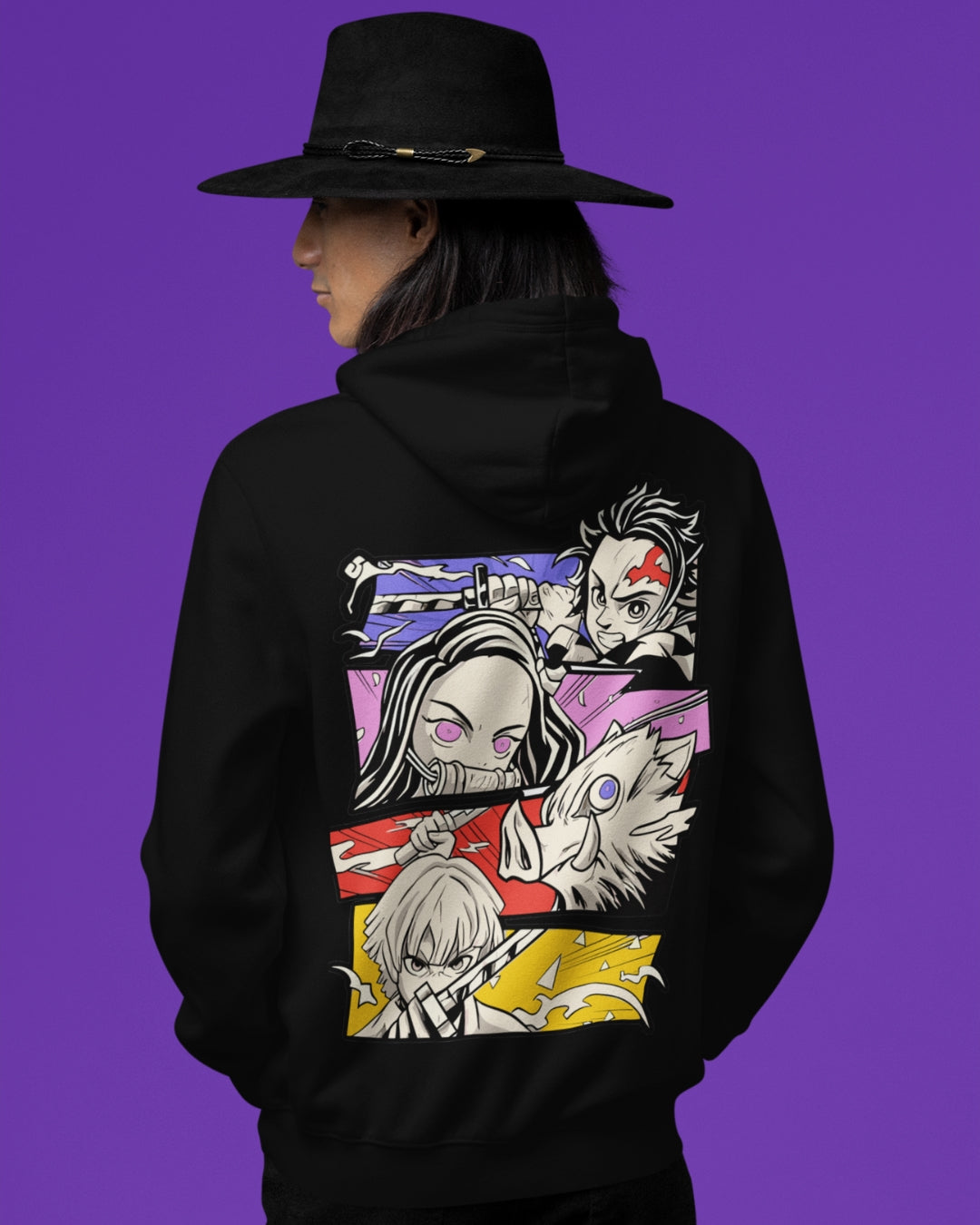Buzo Con Capucha Hombre Demon Slayer Canva