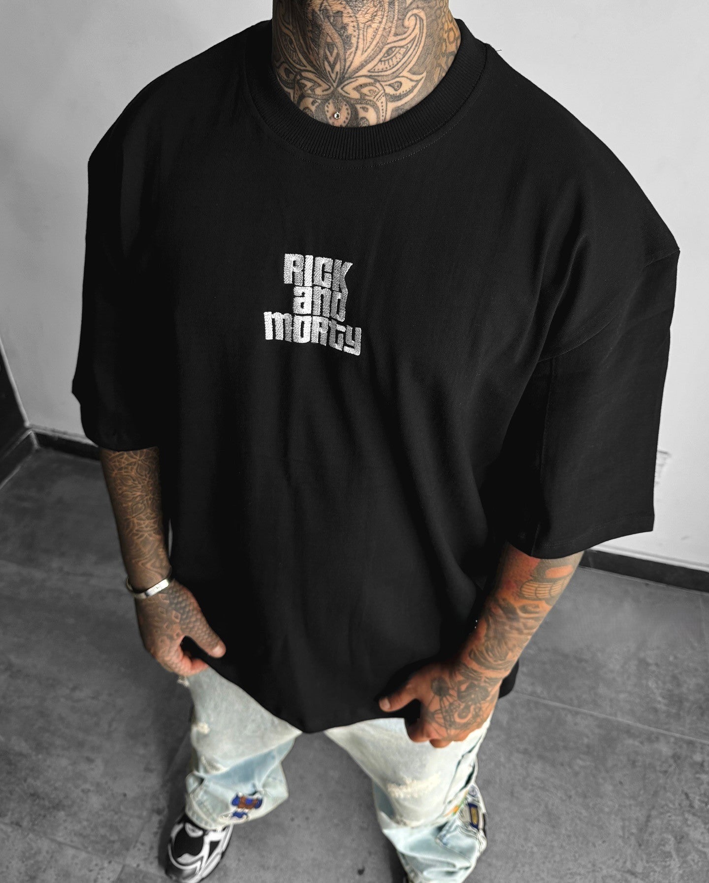 Camiseta OverSize Rick and Morty Canva