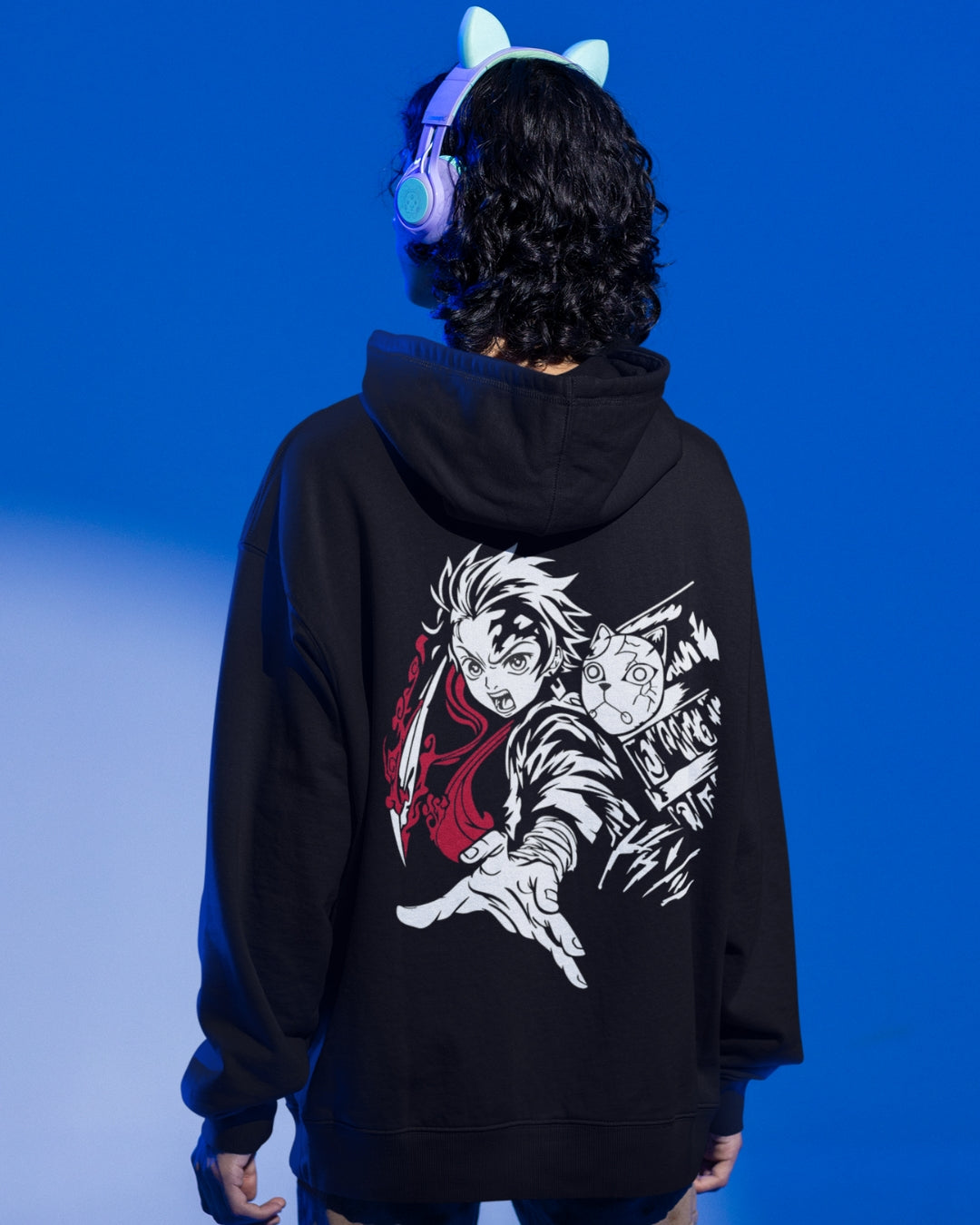 Buzo Con Capucha Hombre Demon Slayer Tanjiro Espada