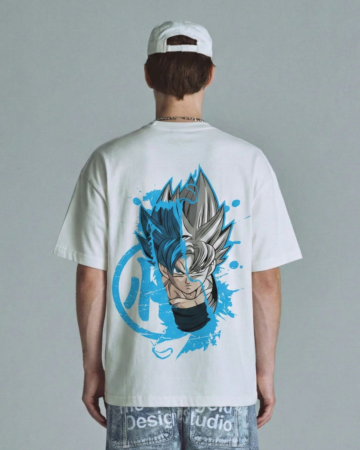 Camiseta Goku Rostro Blue