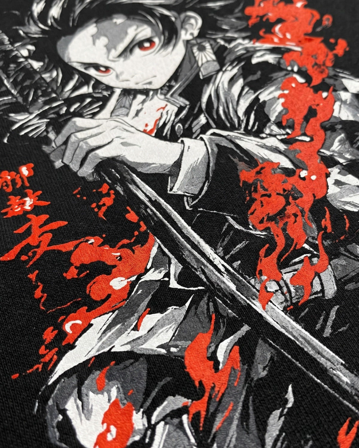 Camiseta Demon Slayer Tanjiro Llamas