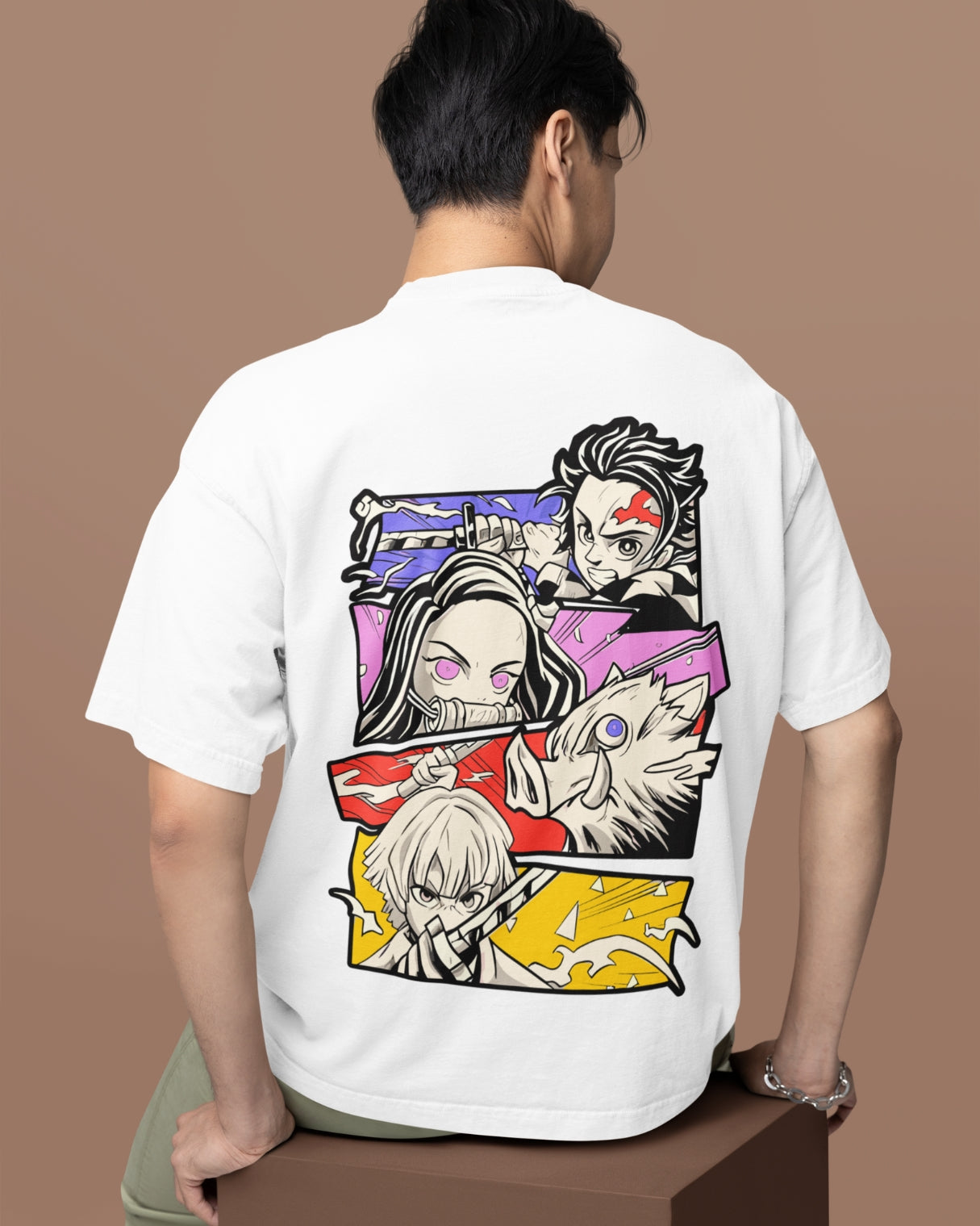 Camiseta OverSize Demon Slayer Canva