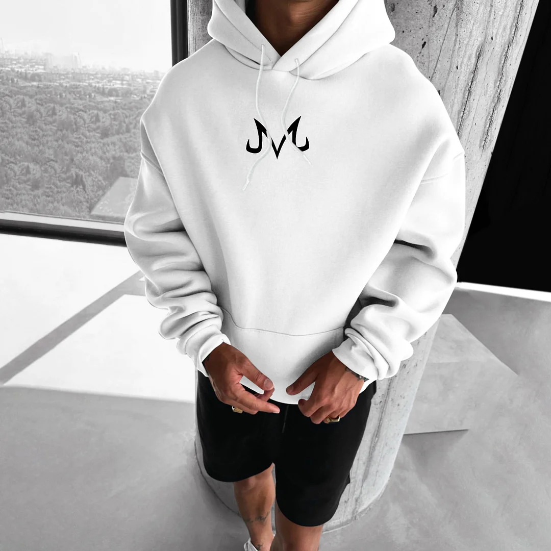 Buzo Con Capucha DBZ Pequeño Buu Blanco