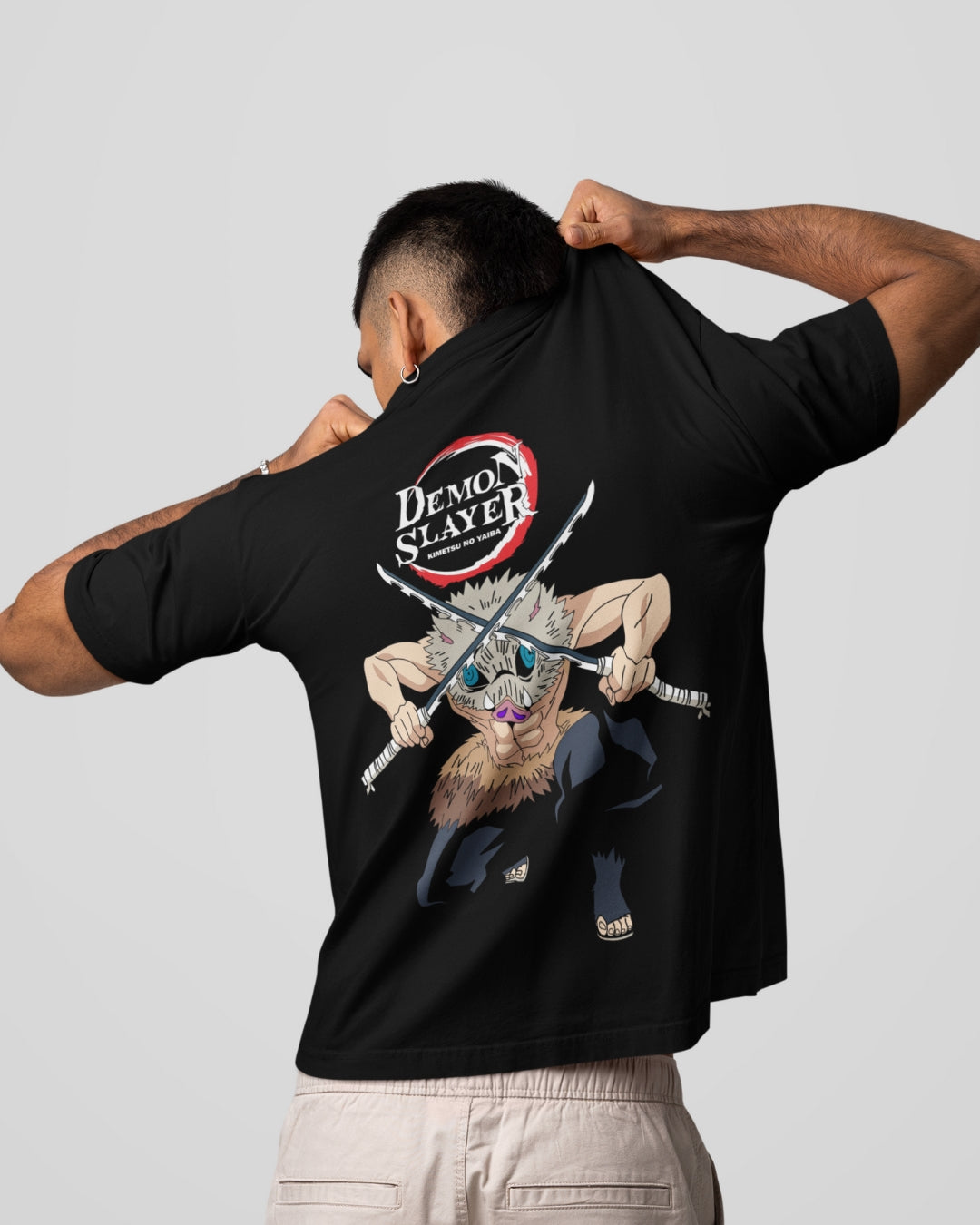 Camiseta OverSize Demon Slayer Inosuke Hashibira