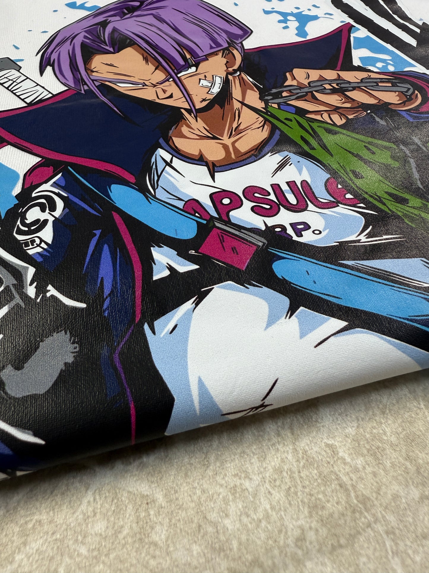 Buzo Con Capucha Blanco Future Trunks
