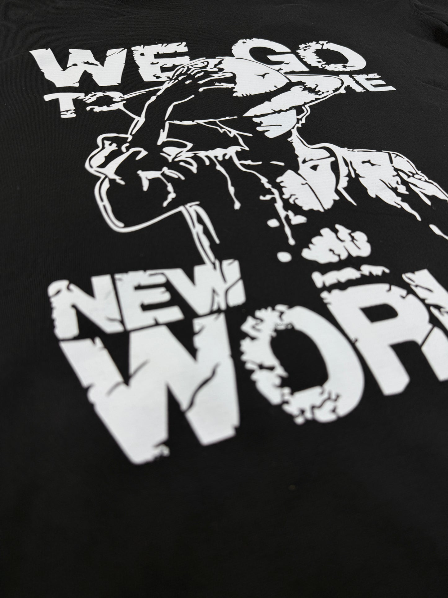 Buzo Con Capucha Negro One Piece We Go