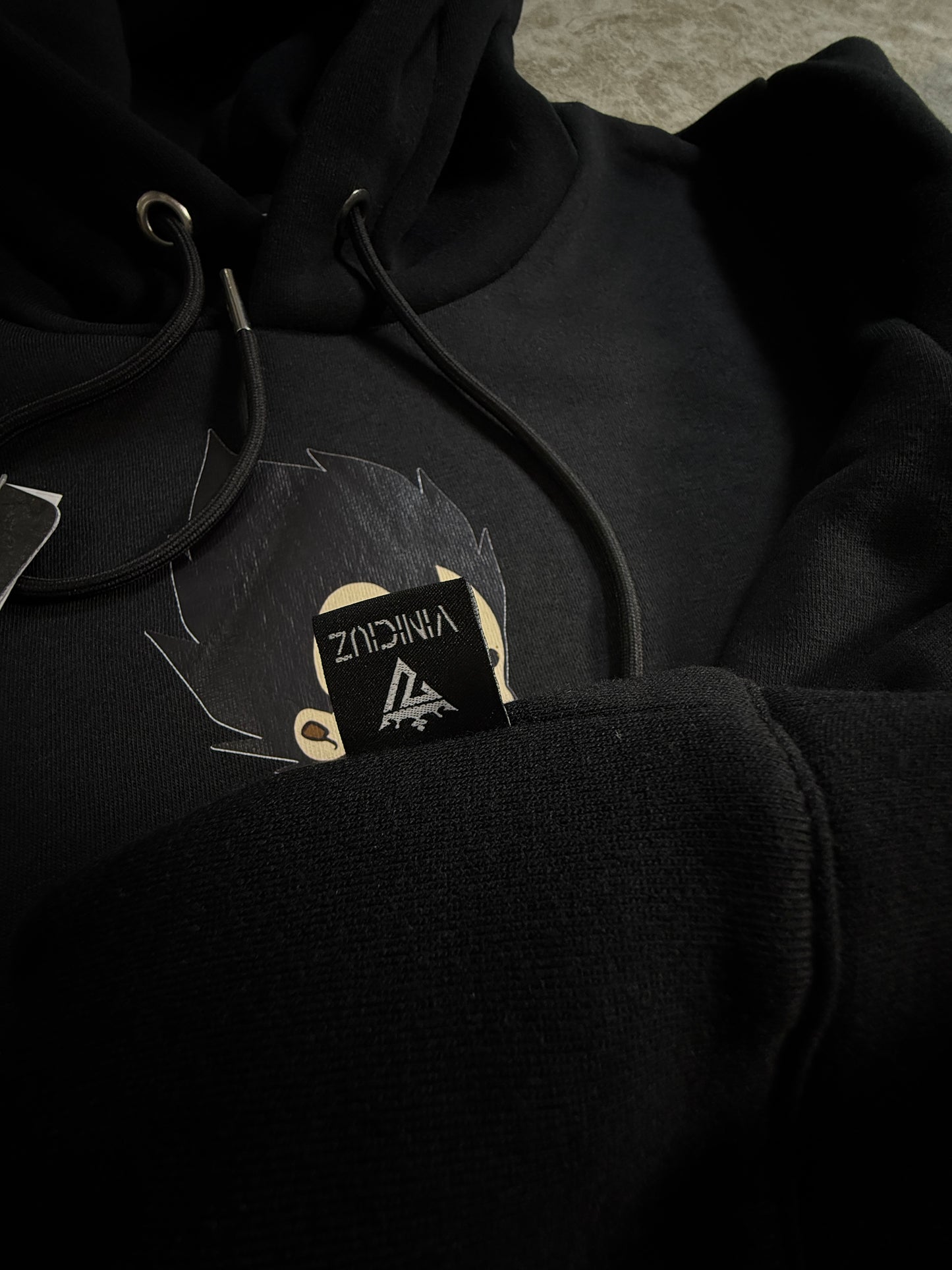 Buzo Con Capucha Pareja Vegueta Negro