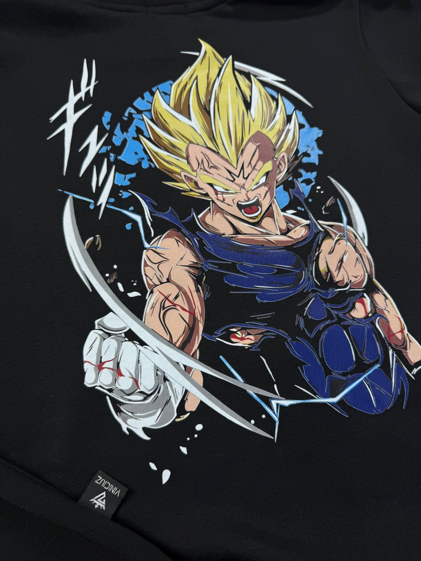 Buzo Con Capucha Negro Majin Vegeta