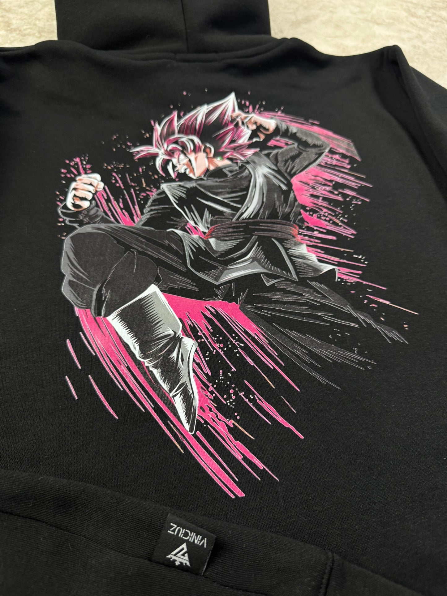 Buzo Con Capucha Negro Goku Black