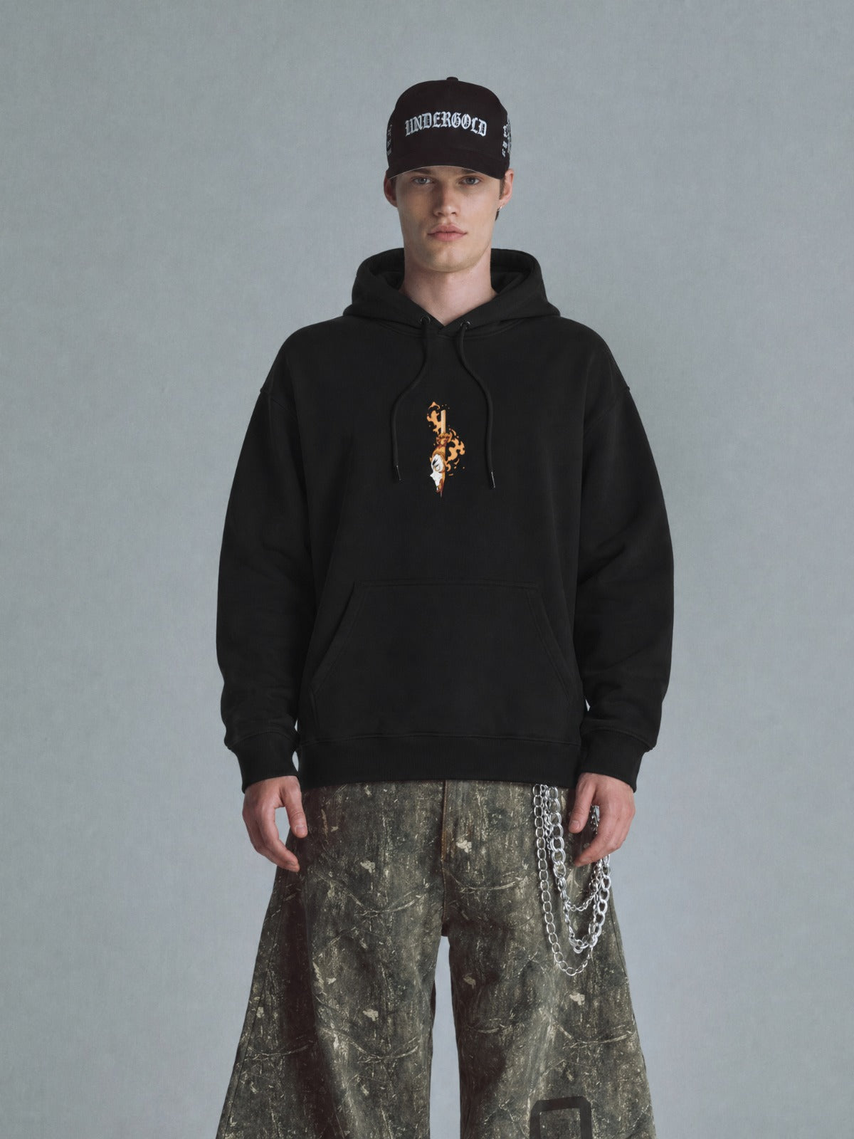 Buzo Con Capucha Hombre Demon Slayer Kyojuro Llamas