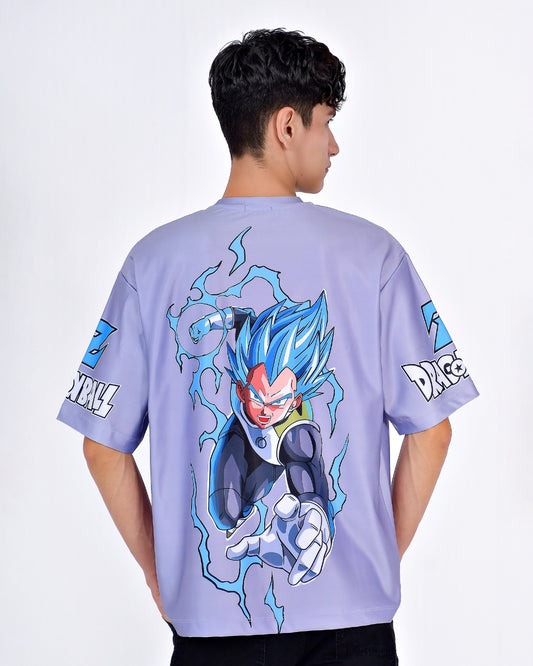 Camiseta OverSize DBZ Vegeta Nilvel Dios
