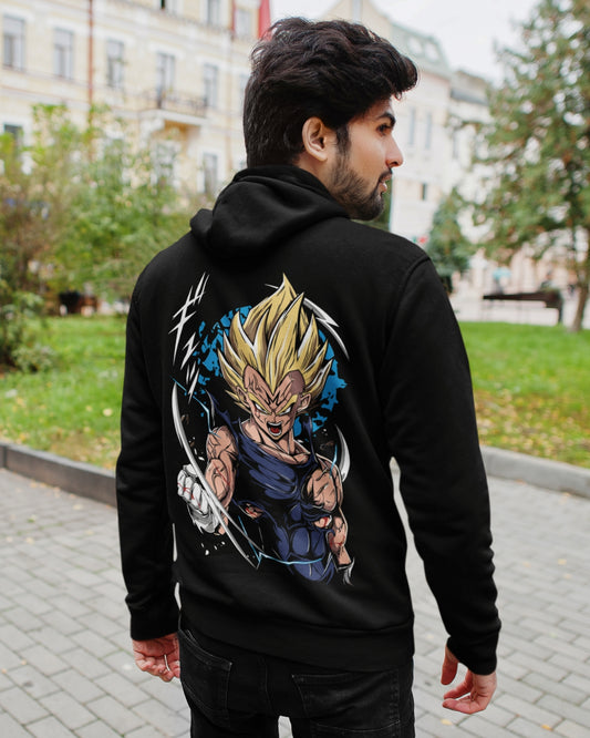 Buzo Con Capucha Negro Majin Vegeta