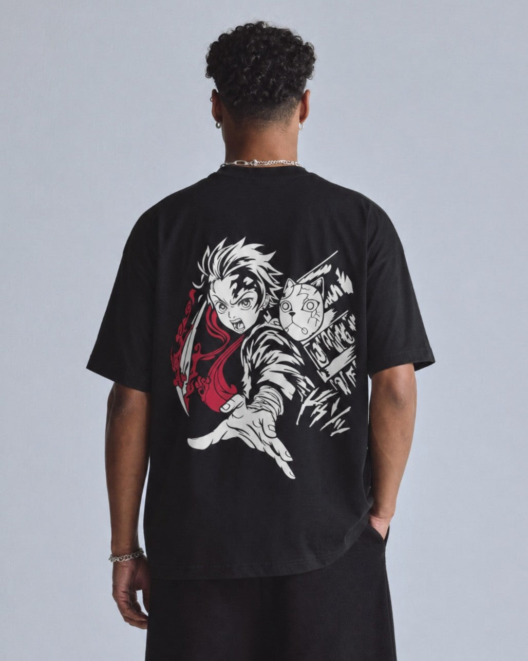 Camiseta OverSize Demon Slayer Tanjiro Espada