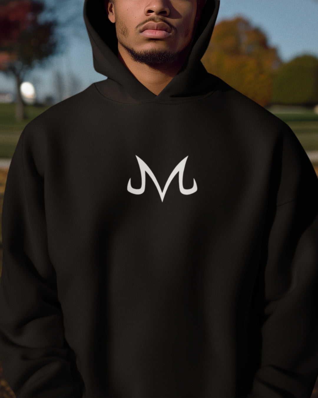 Buzo Con Capucha DBZ Pequeño Buu Negro