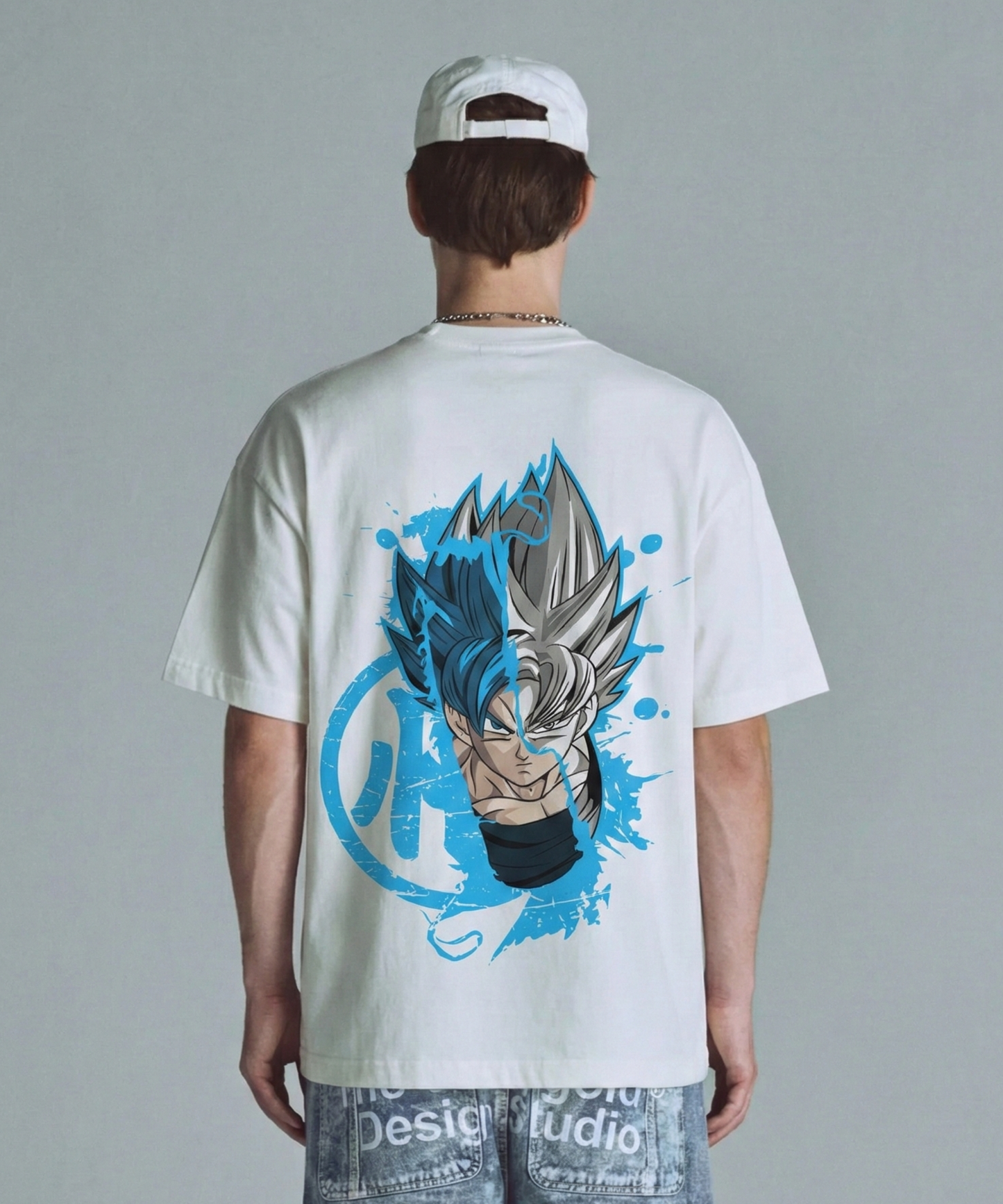 Camiseta Goku Rostro Blue