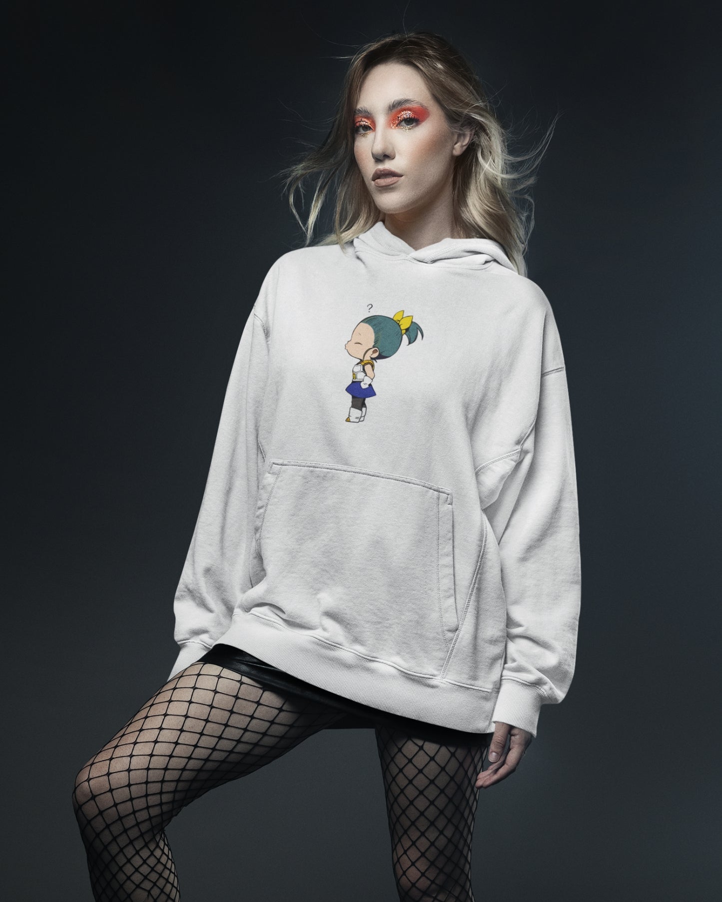 Buzo Con Capucha Pareja Hija Bulma Blanco