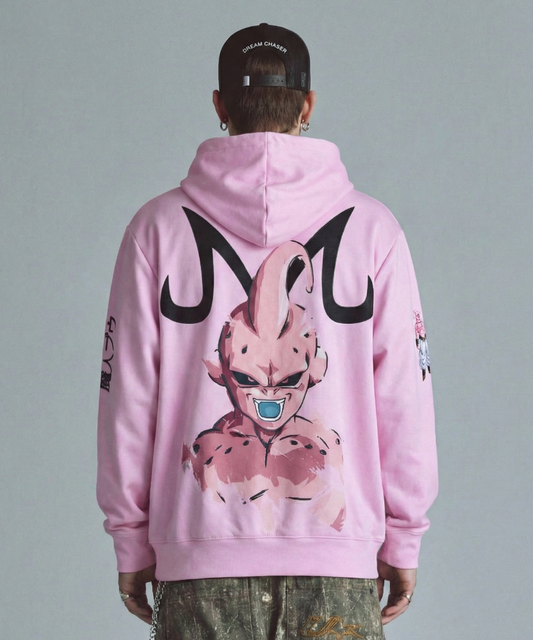 Buzo Con Capucha DBZ Pequeño Buu Rostro