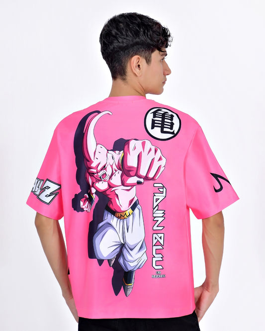Camiseta OverSize DBZ Pequeño Buu Puño