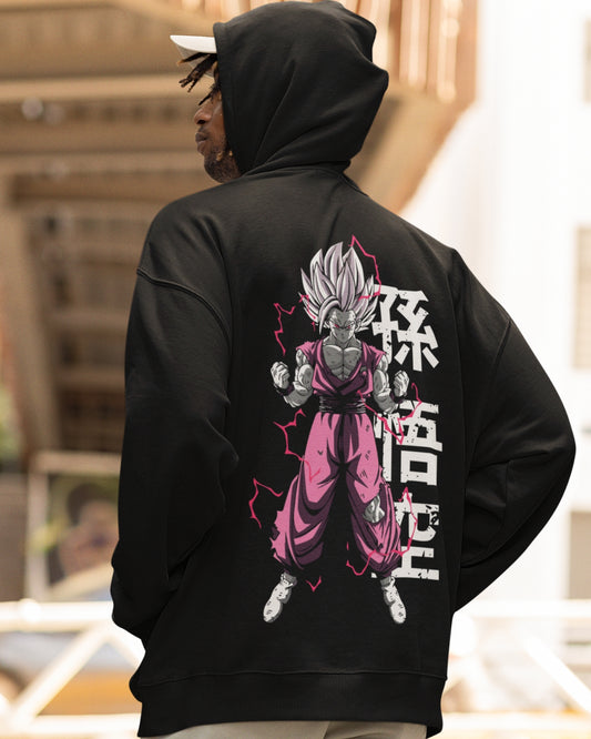 Buzo Con Capucha Negro Gohan Super Sayayin