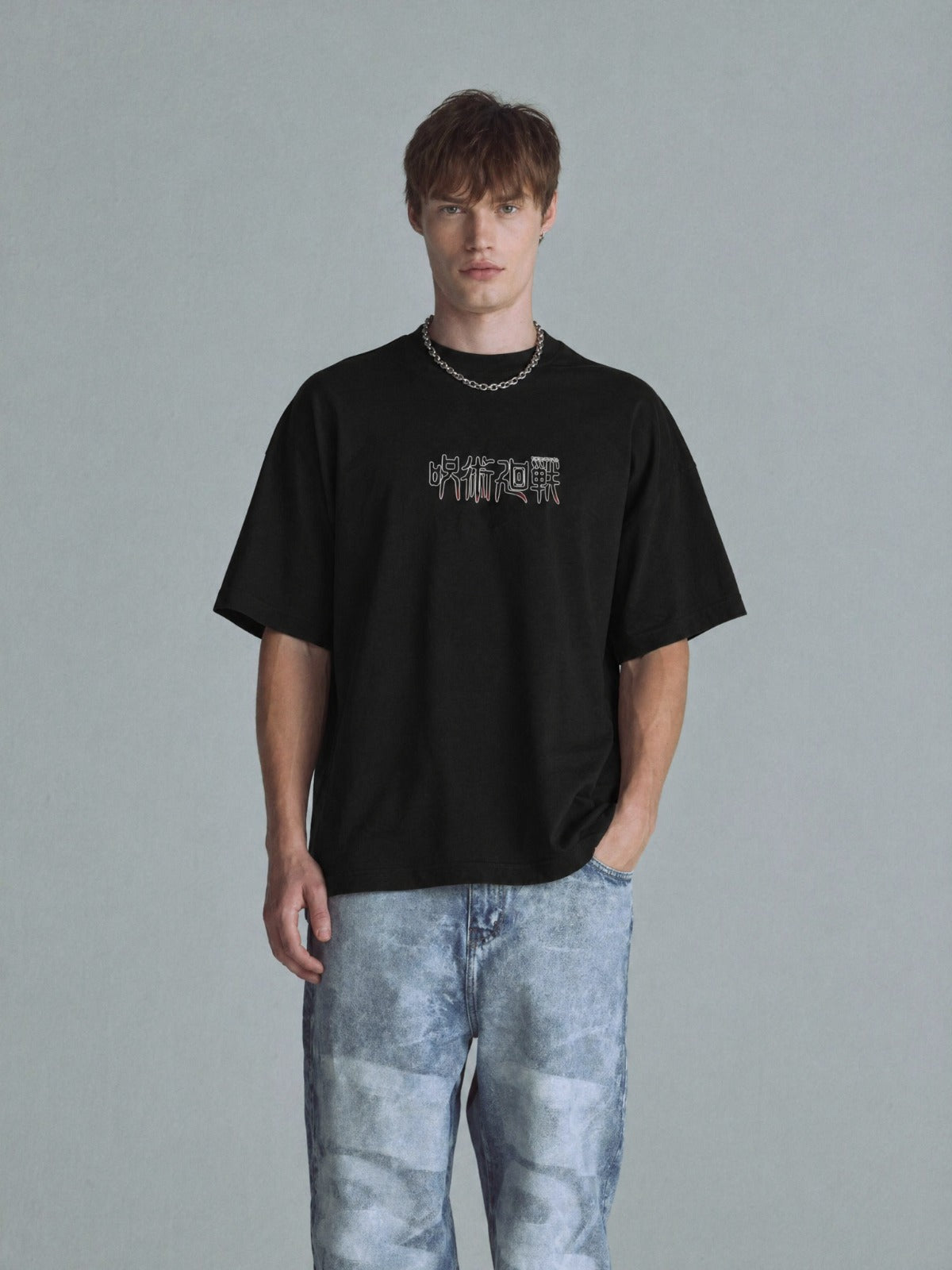Camiseta OverSize Jujutsu Kaisen Satoru Gojo Dos Caras