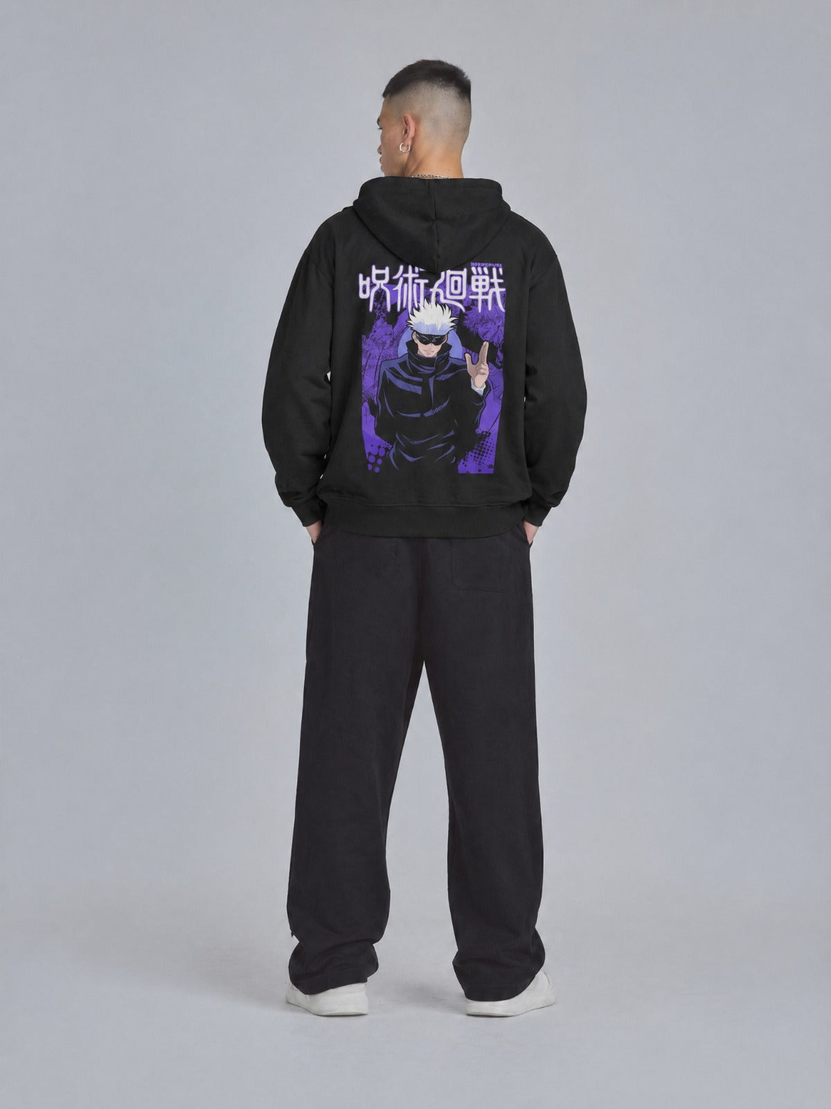 Buzo Con Capucha Jujutsu Kaisen Satoru Gojo Morado
