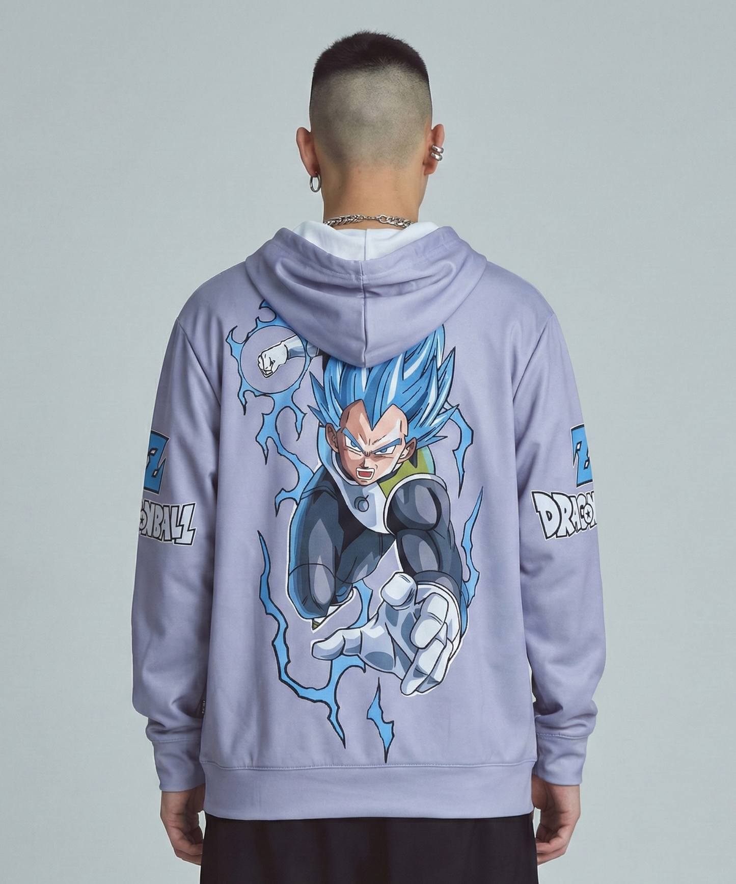 Buzo Con Capucha DBZ Vegeta Nivel Dios