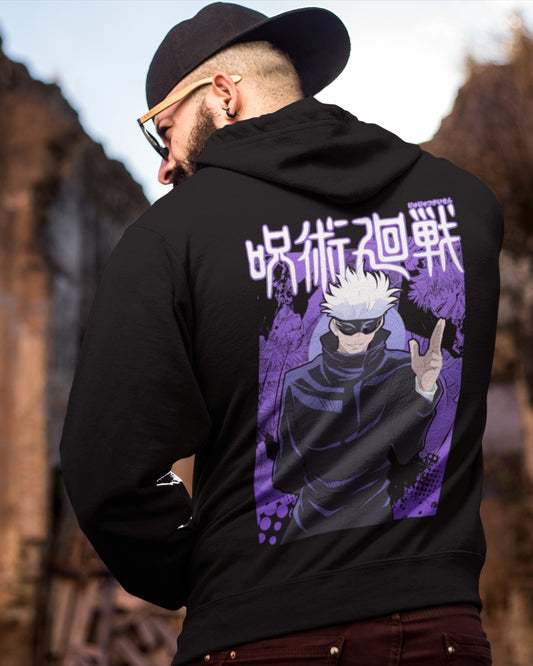 Buzo Con Capucha Jujutsu Kaisen Satoru Gojo Morado