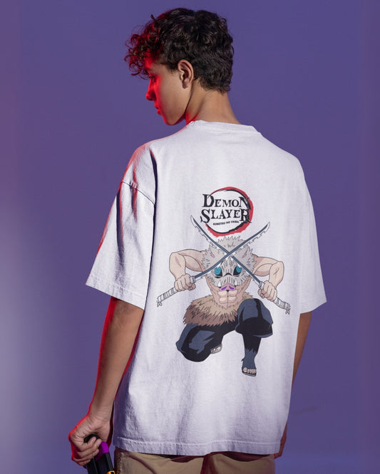 Camiseta OverSize Demon Slayer Inosuke Hashibira