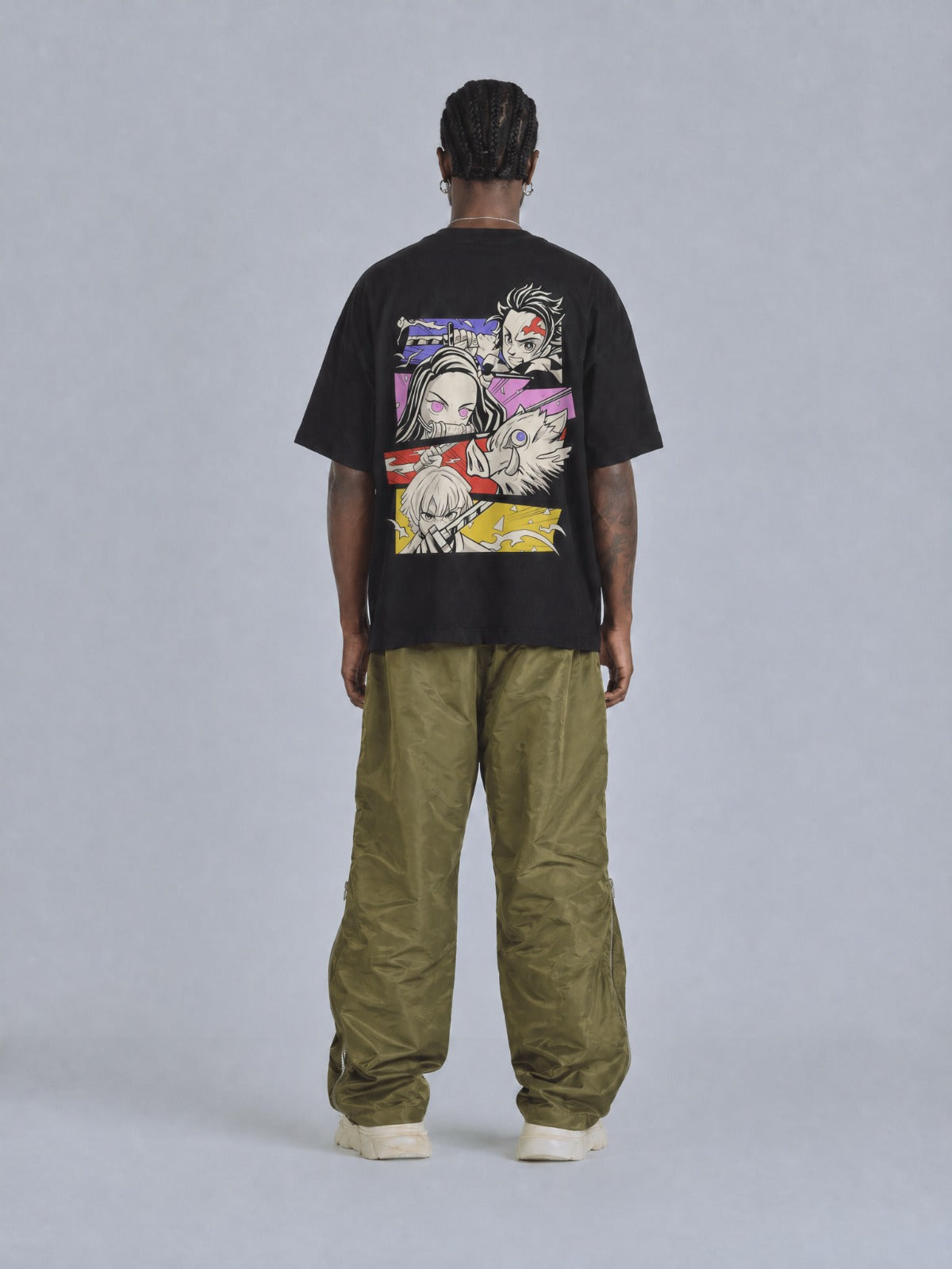 Camiseta OverSize Demon Slayer Canva