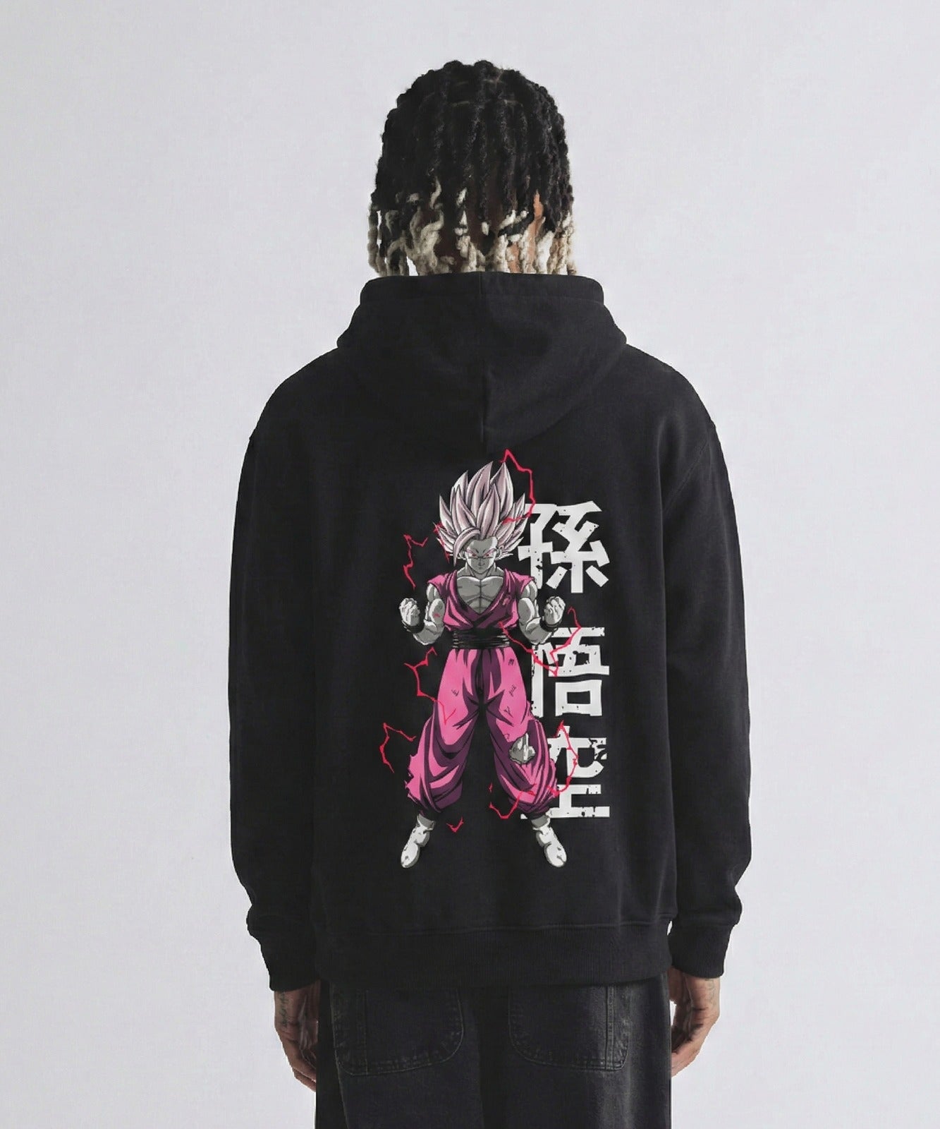 Buzo Con Capucha Negro Gohan Super Sayayin