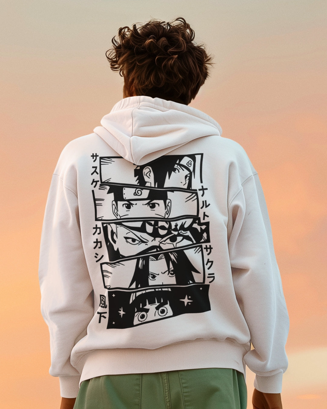 Buzo Con Capucha Naruto Canva Ojos