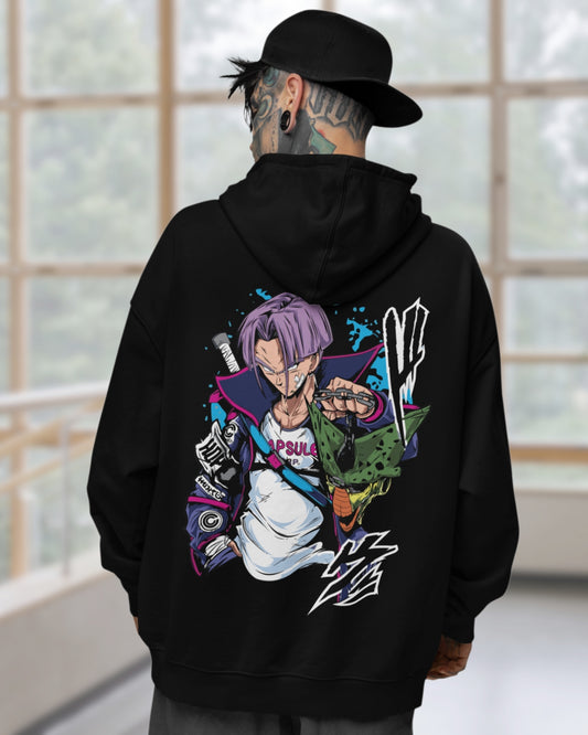 Buzo Con Capucha Negro Future Trunks