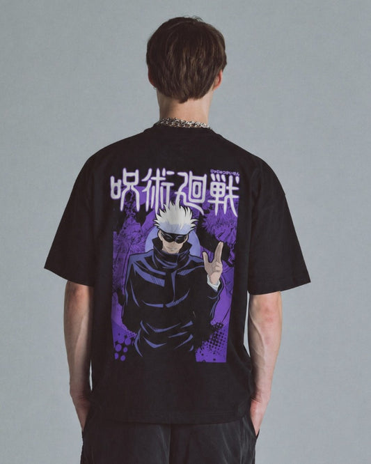 Camiseta OverSize Jujutsu Kaisen Satoru Gojo Morado