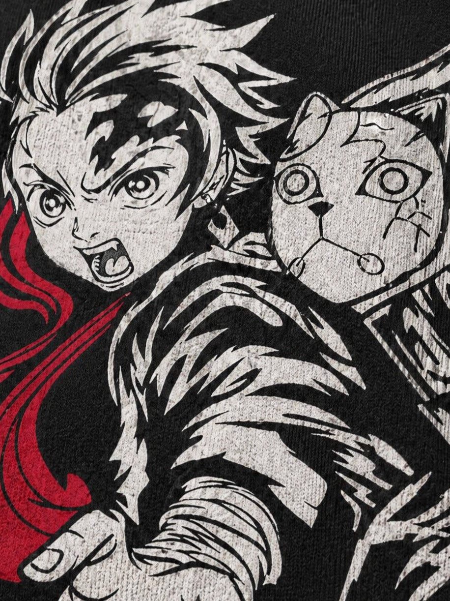 Camiseta OverSize Demon Slayer Tanjiro Espada