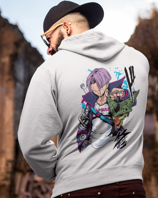 Buzo Con Capucha Blanco Future Trunks