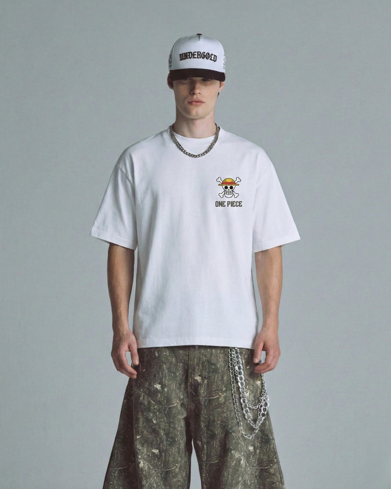 Camiseta One Piece Monkey D Blanco