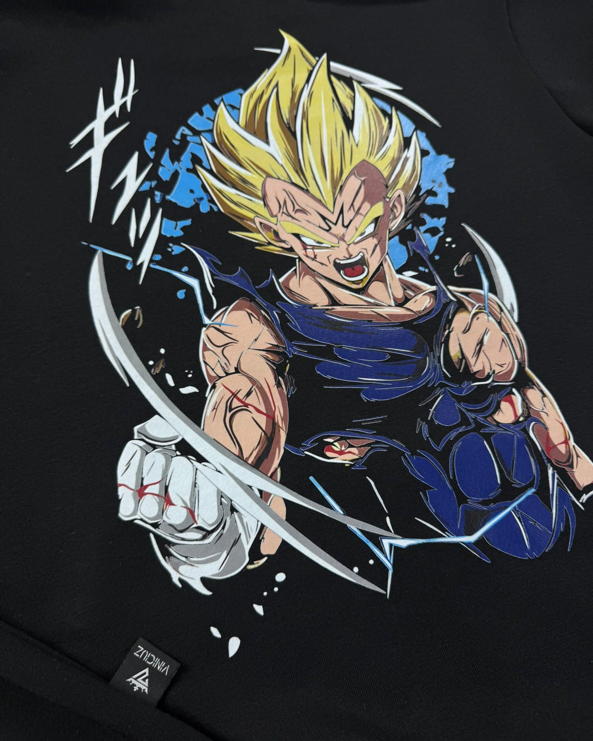 Buzo Negro Majin Vegeta Blue
