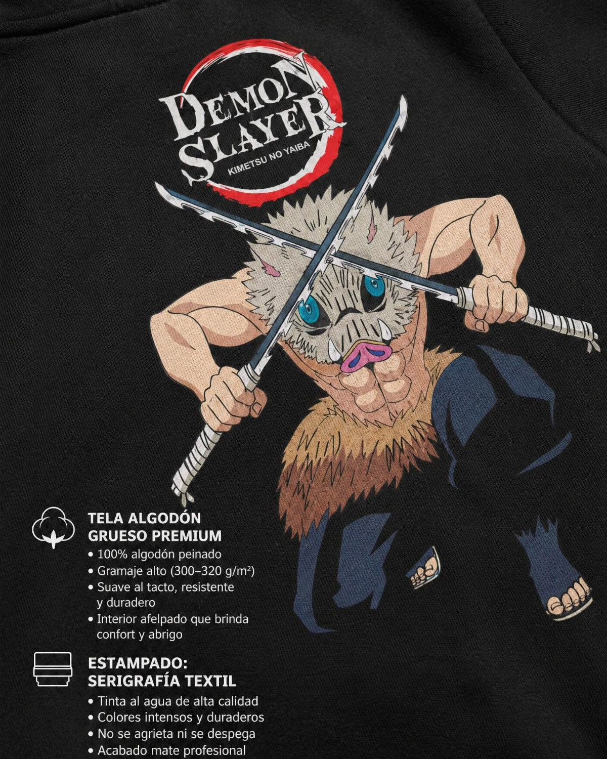 Buzo Hombre Demon Slayer Inosuke Hashibira