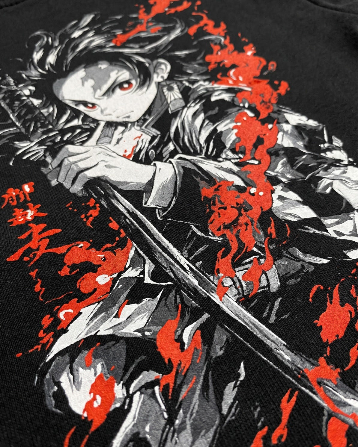 Buzo Hombre Demon Slayer Tanjiro Llamas