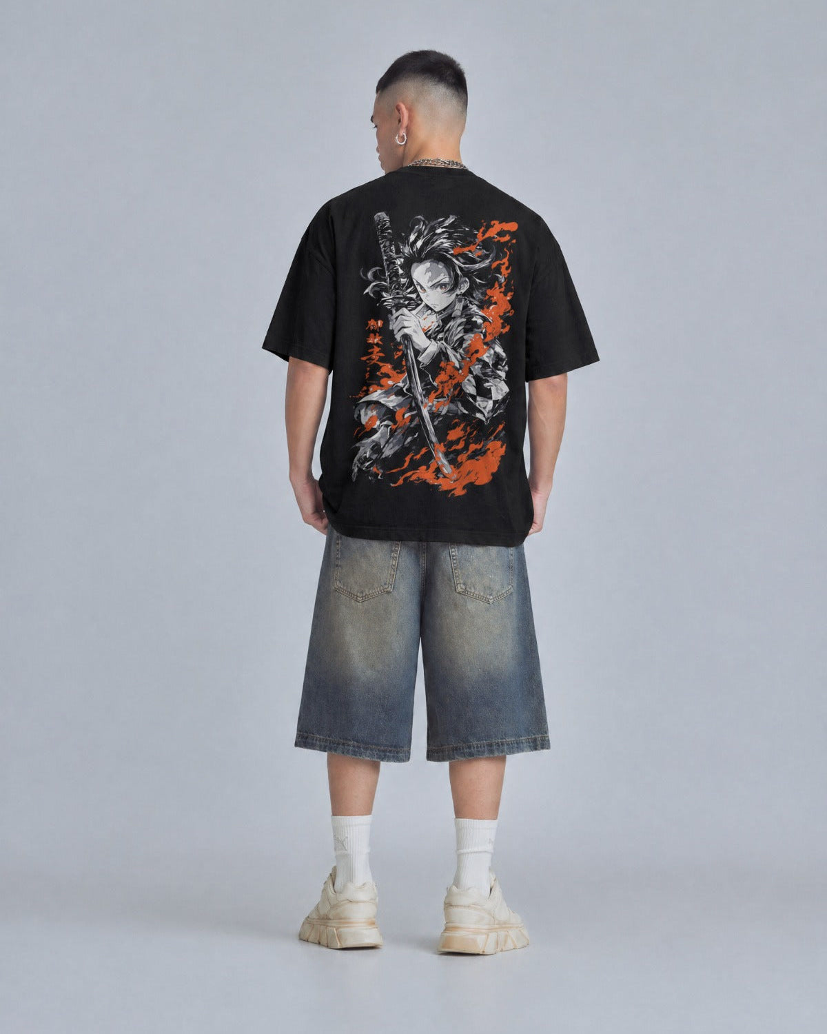 Camiseta Demon Slayer Tanjiro Llamas