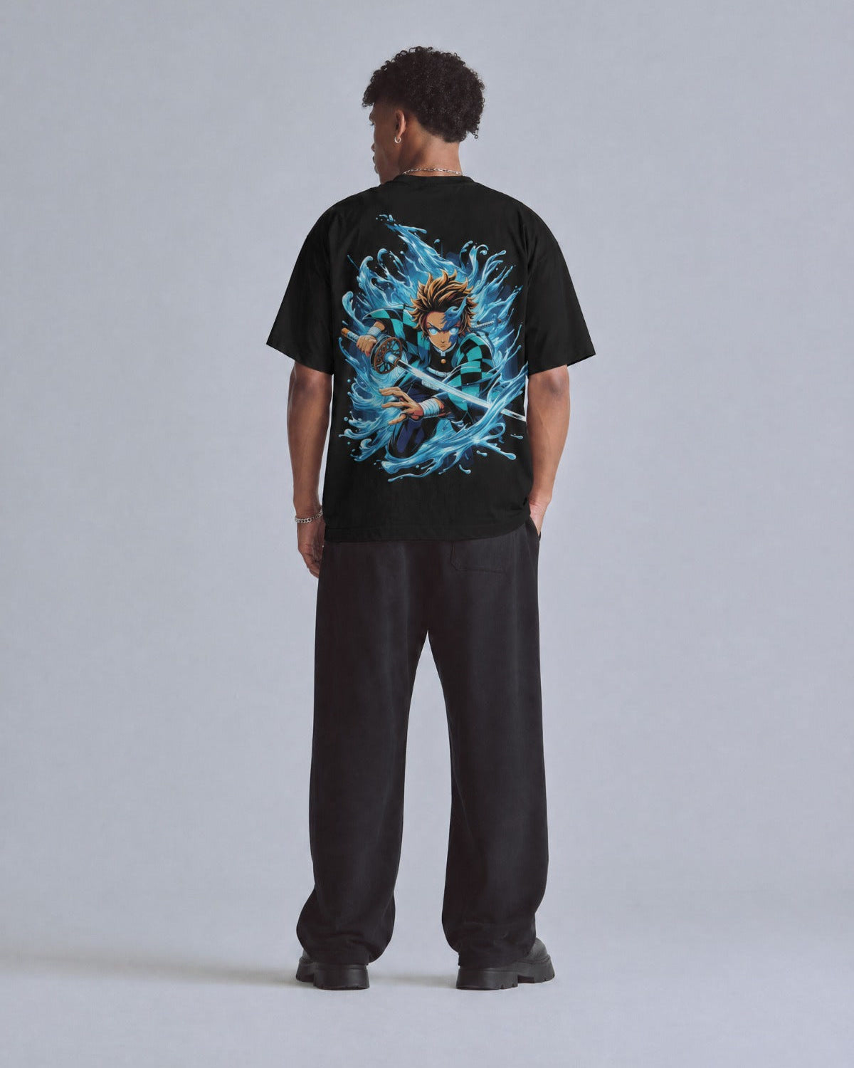 Camiseta Demon Slayer Kamado Azul