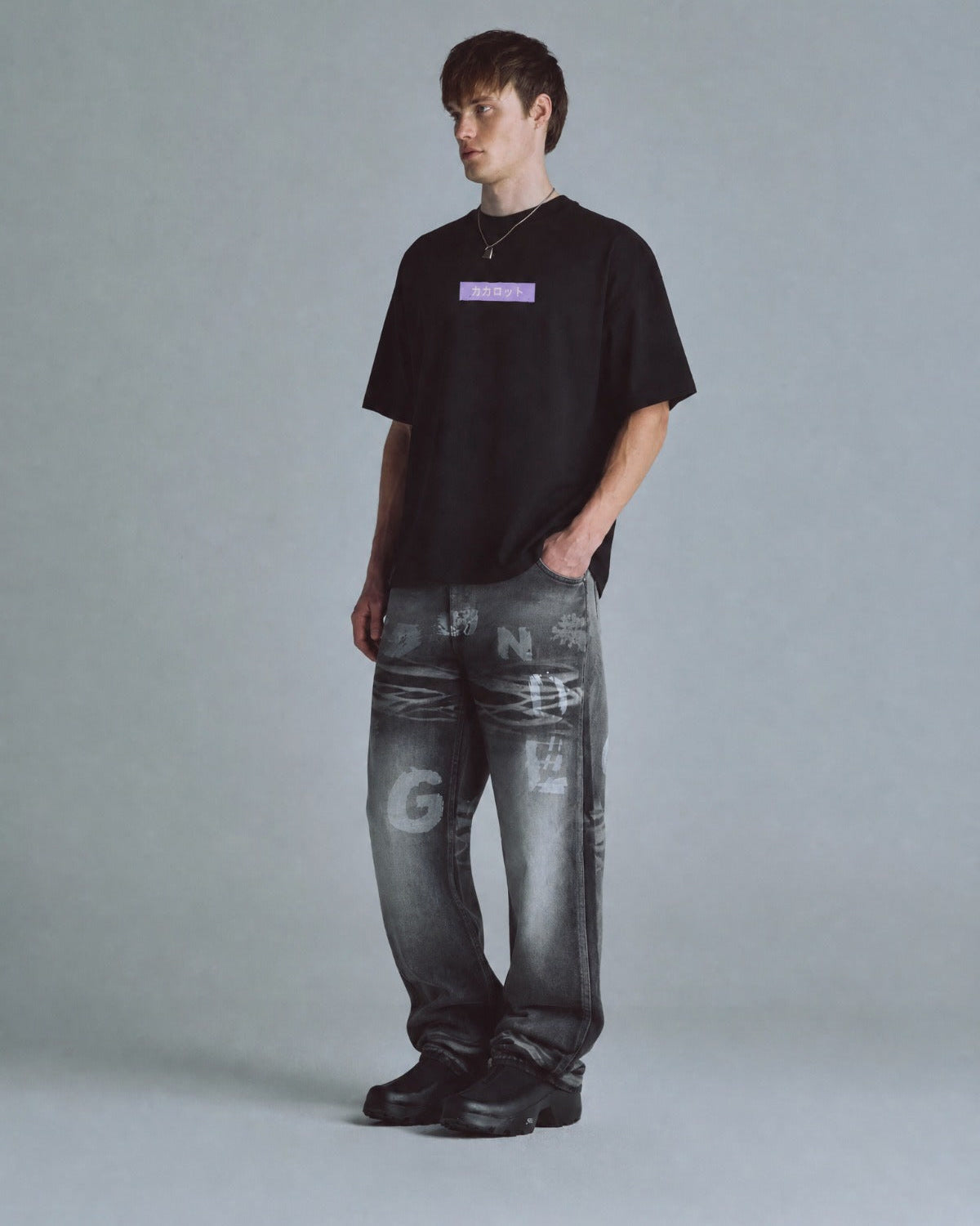 Camiseta Hombre Goku Purple God Mode