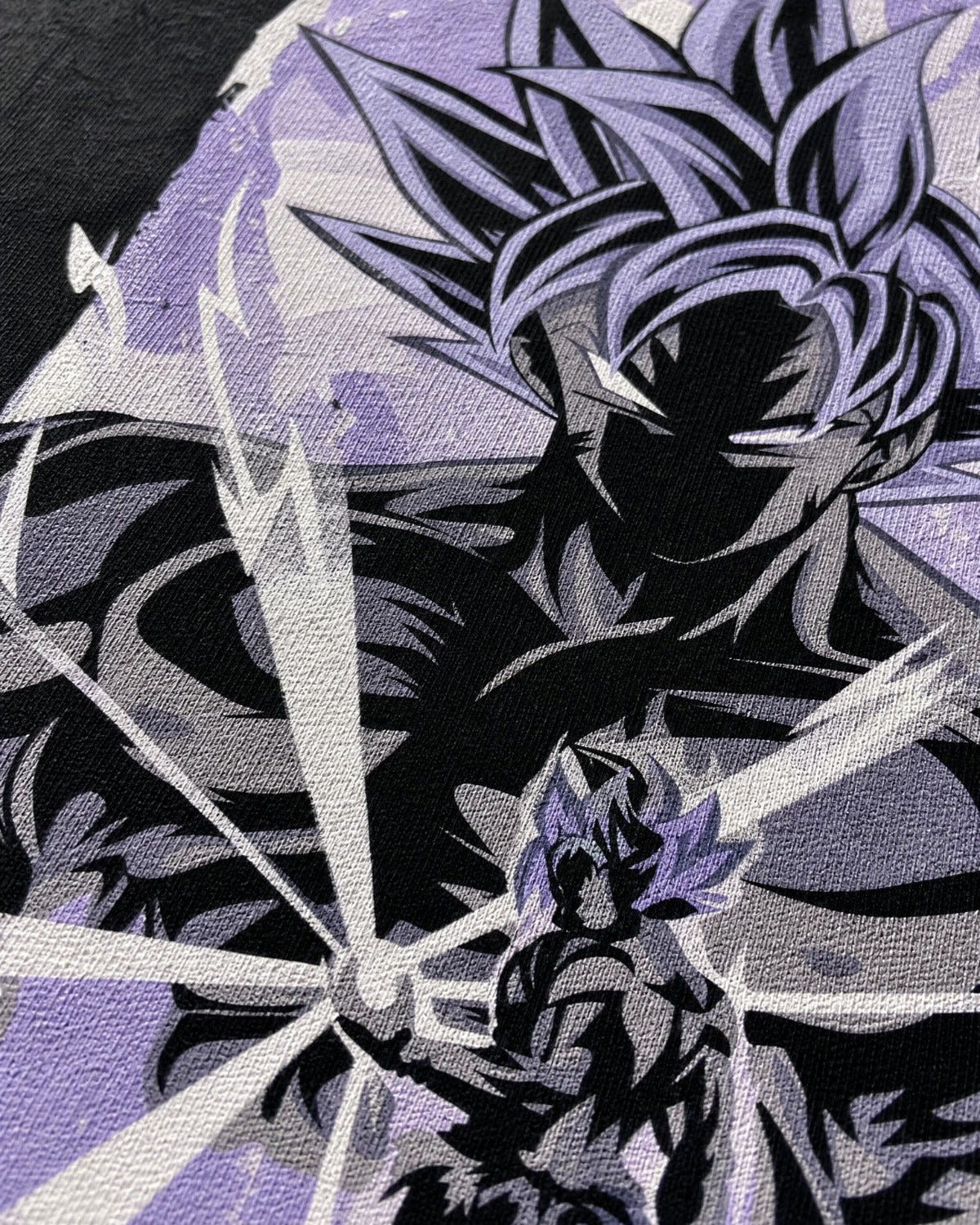 Camiseta Hombre Goku Purple God Mode