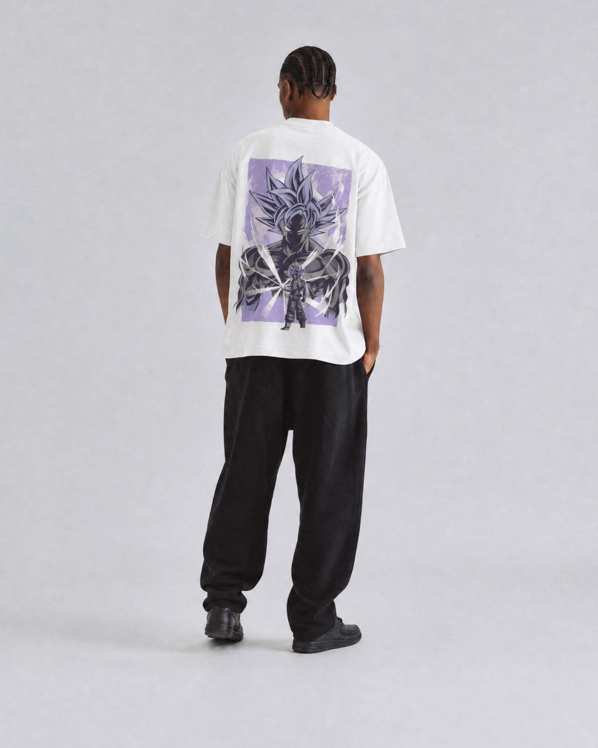 Camiseta Hombre Goku Purple God Mode