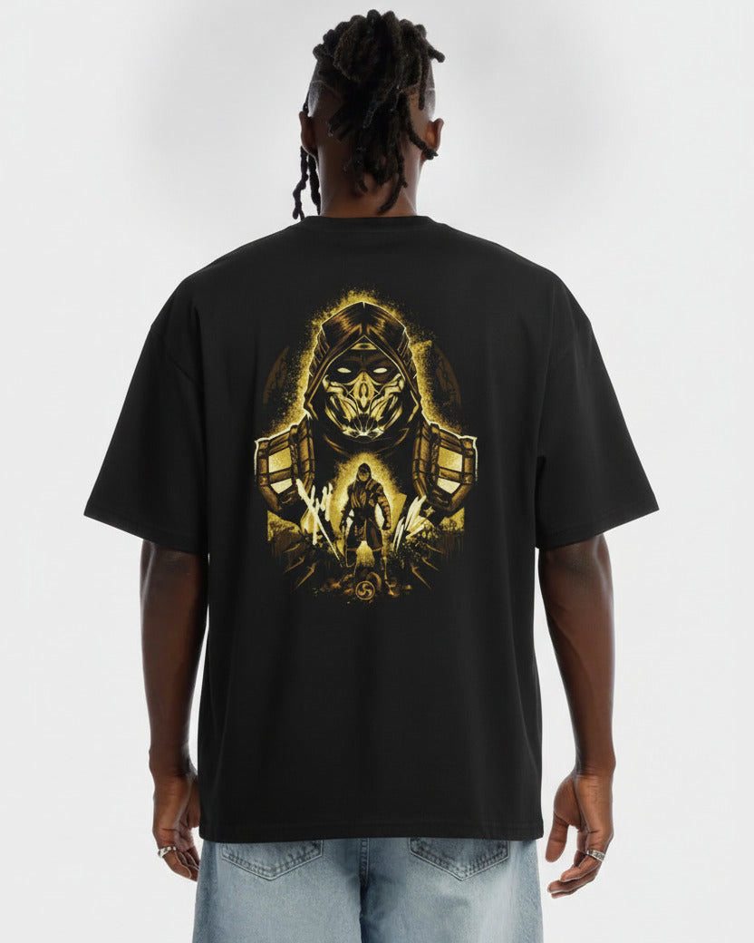 Camiseta Hombre Escorpion Mortal Kombat