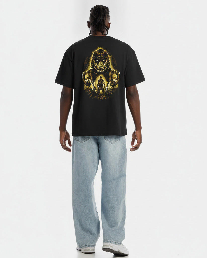 Camiseta Hombre Escorpion Mortal Kombat
