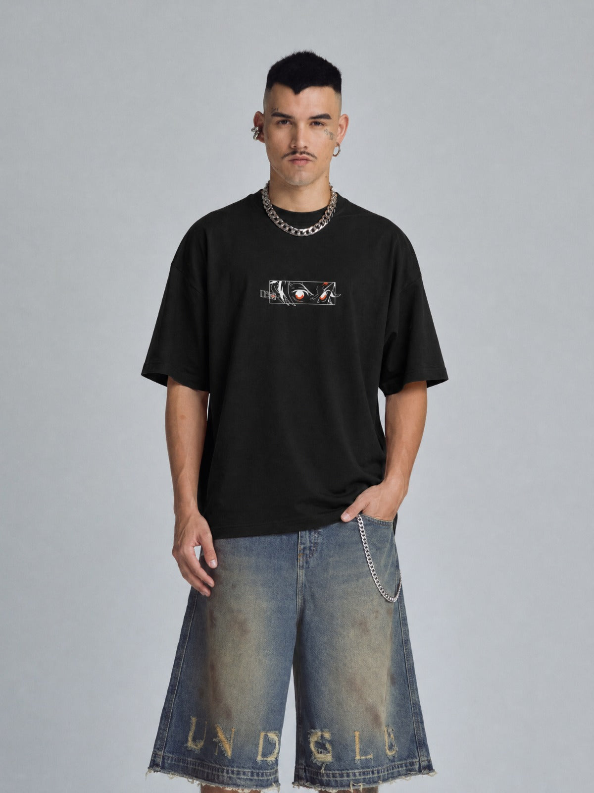 Camiseta OverSize Demon Slayer Tanjiro Llamas