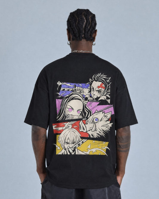 Camiseta OverSize Demon Slayer Canva