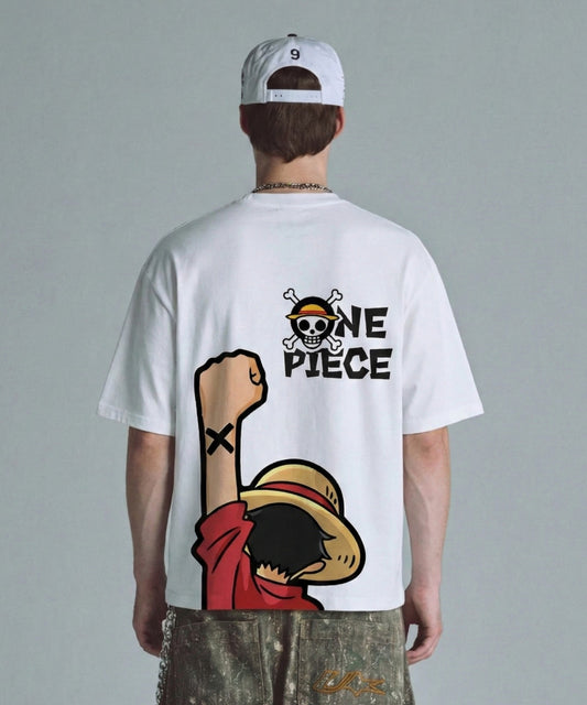 Camiseta One Piece Monkey D Blanco